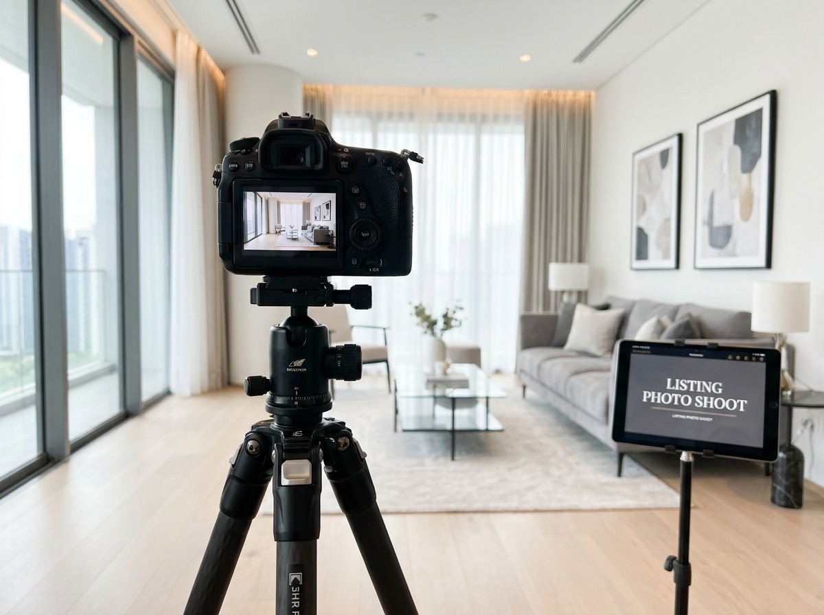 Professional listing photo shoot for a home sale