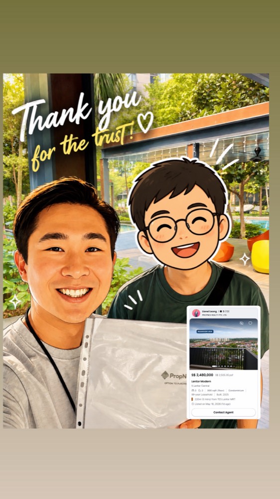 Thank you for the trust — Lentor Modern